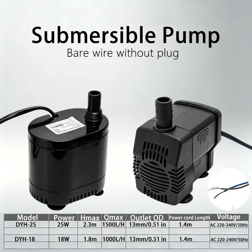 Marine Aquarium Nano - 1PC Submersible Pump with Bare Wire