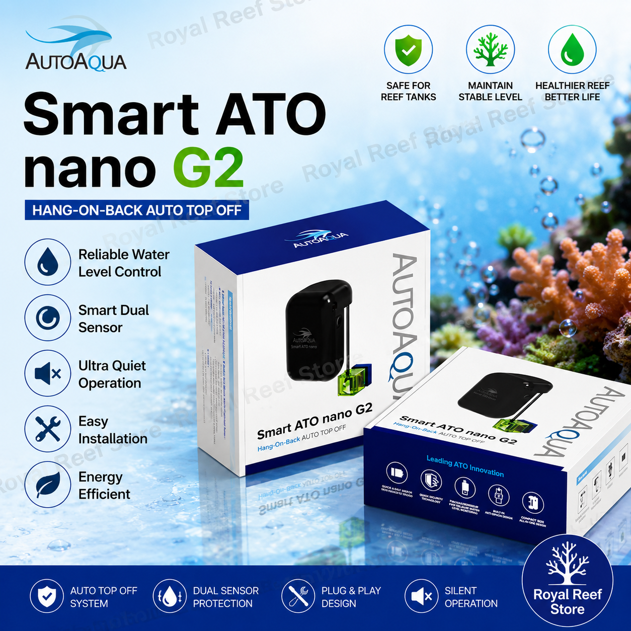 AUTOAQUA Smart ATO Nano G2 SAT - Marine Aquarium Auto Top Up recensie en prijs
