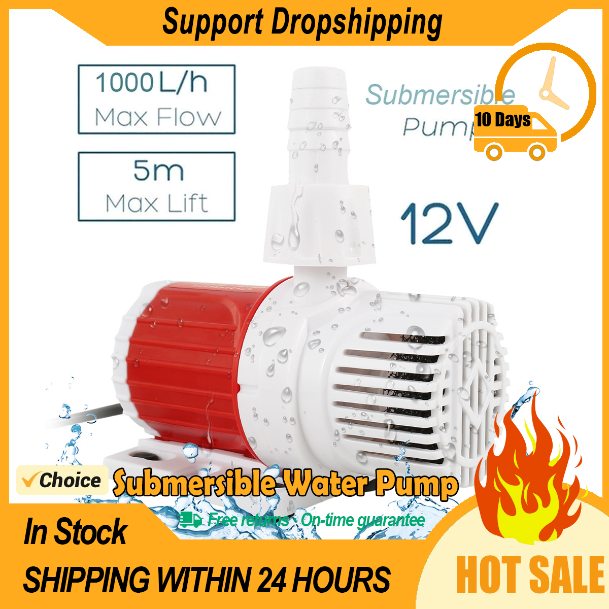Fish Tank Water Pump DC 12V 10 - Marine Aquarium Nano recensie en prijs