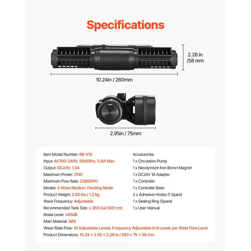 Fish Tank Circulation Pump 238 - Powerhead Wave Maker recensie en prijs