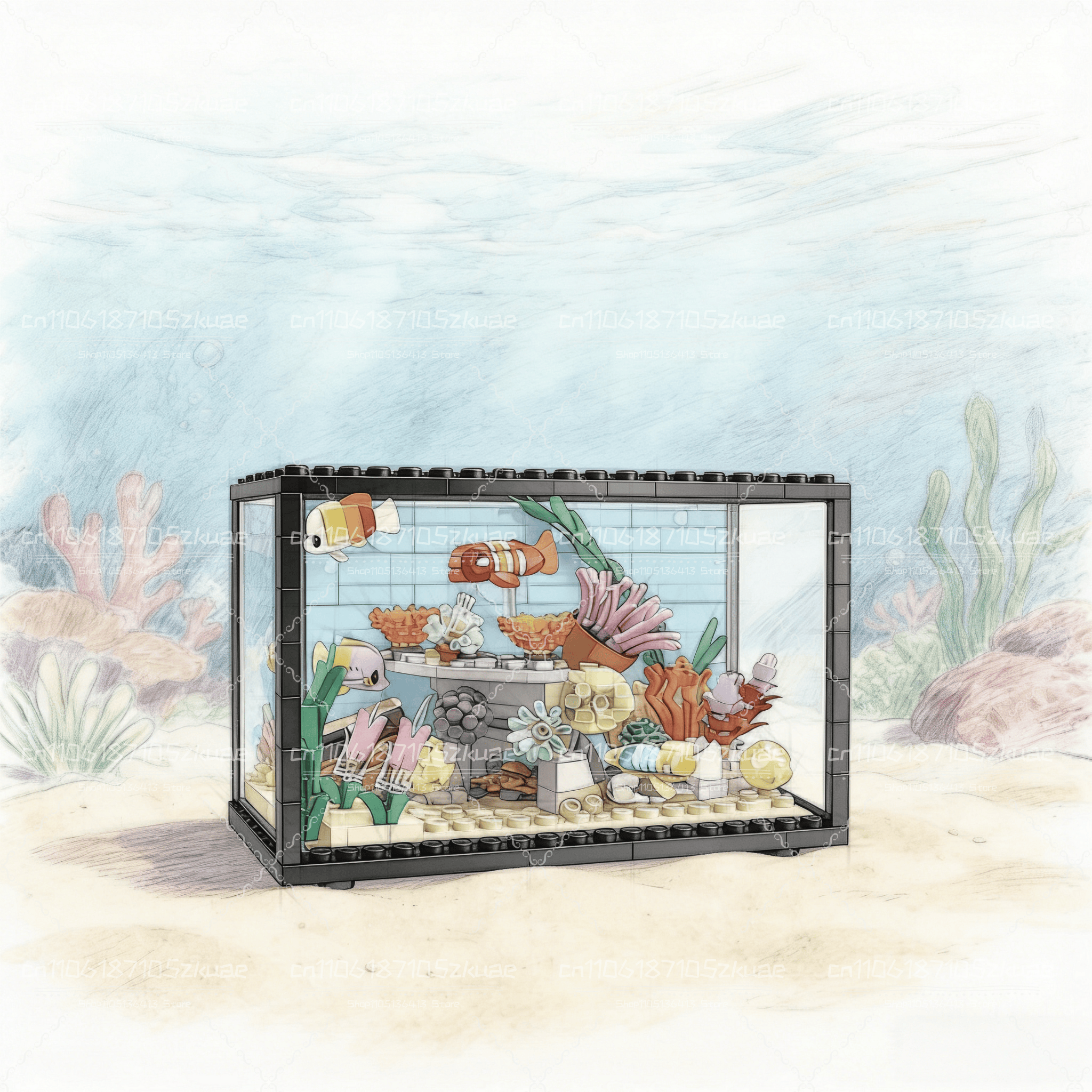 Idea Fish Tank Building Block  - Aquarium Marine recensie en prijs