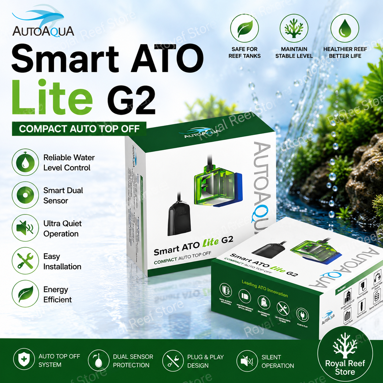 AUTOAQUA Smart ATO Lite G2 SAT - Marine Aquarium Auto Top Up recensie en prijs