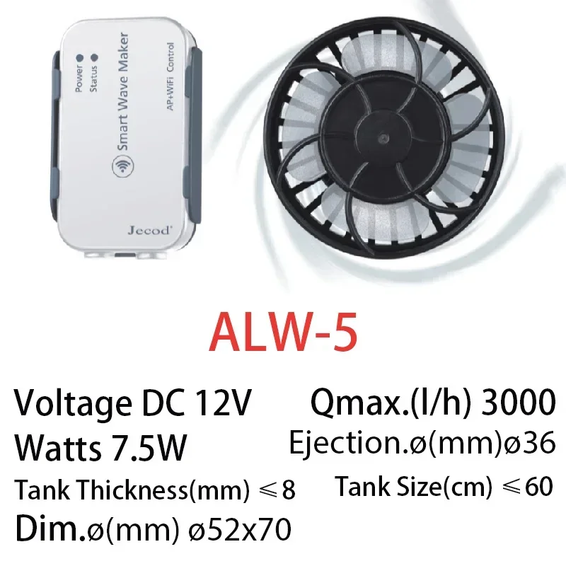 Jebao Jecod New ALW Series WIF - Powerhead Wave Maker recensie en prijs