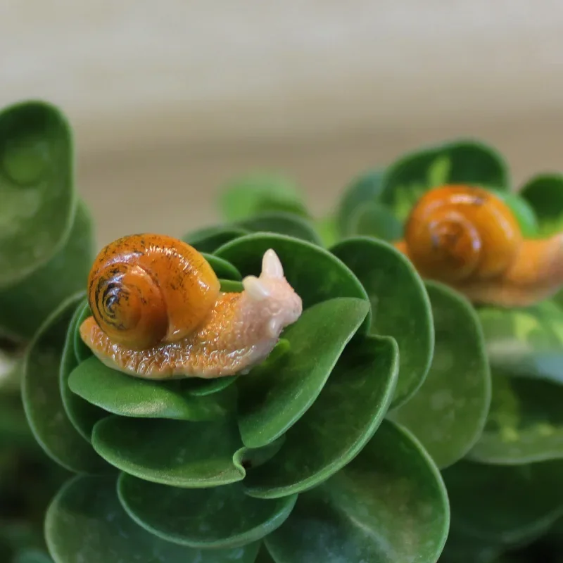 Kawaii Snail Figurines Artific - Marine Aquarium Aquascape recensie en prijs