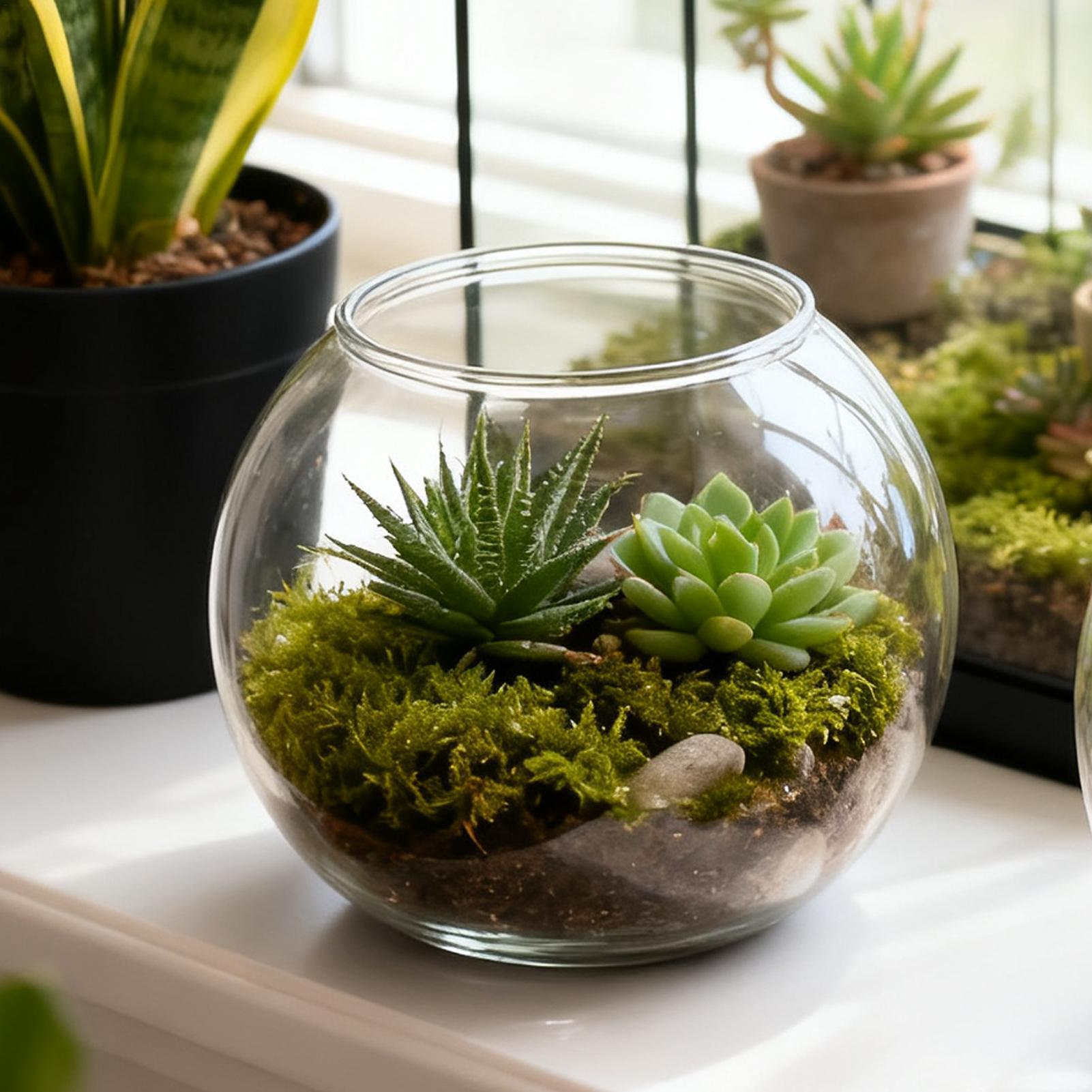 Bubble Bowl Space-Saving Aquar - Marine Aquarium Aquascape recensie en prijs