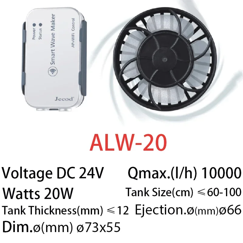 Jebao Jecod Upgraded ALW Serie - Powerhead Wave Maker recensie en prijs