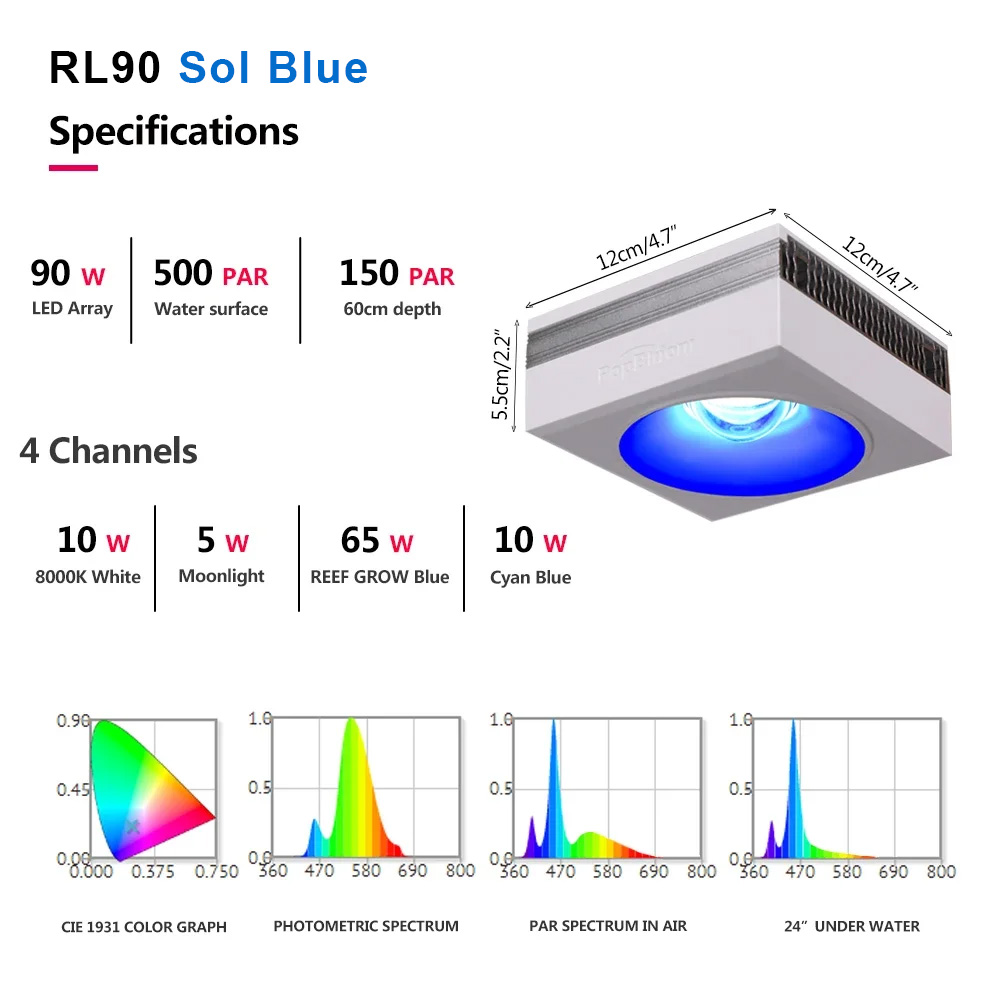 PopBloom-RL90 WiFi LED Aquariu - Marine X Aquarium recensie en prijs